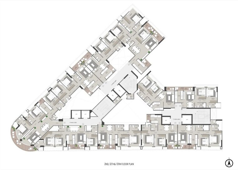Master Plan, shapoorji-pallonji-nine-arcs 2 Bedroom 725 Sq.Ft. Apartment In Santacruz East Mumbai 10219079