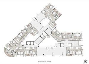Floor Plan in 2 BHK Apartment at Shapoorji Pallonji Nine Arcs, Santacruz East – for Sale