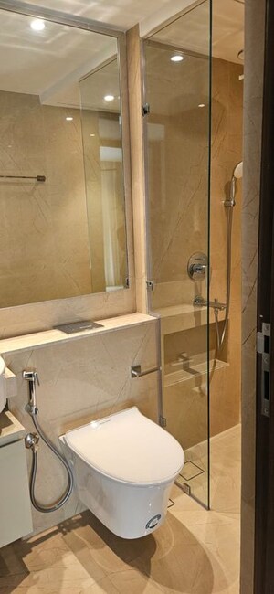 Bathroom in 3 BHK Apartment at Hiranandani Highland, Powai – for Rent