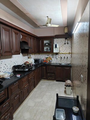 Kitchen in 3 BHK Builder Floor at Rajouri Garden – for Rent