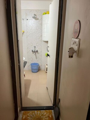 Bathroom in 3 BHK Apartment at Ganeesham Phase II, Pimple Saudagar – for Rent