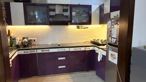 Kitchen in 3 BHK Builder Floor at Sushant Lok I – for Rent