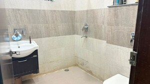 Bathroom in 3 BHK Builder Floor at Sushant Lok I – for Rent