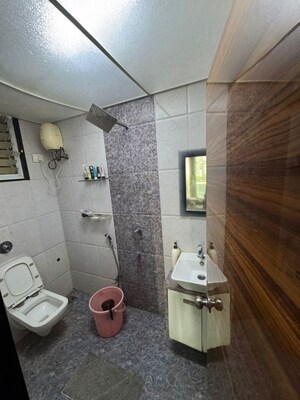 Bathroom in 3 BHK Apartment at Shree Ambika Heritage, Kharghar – for Rent
