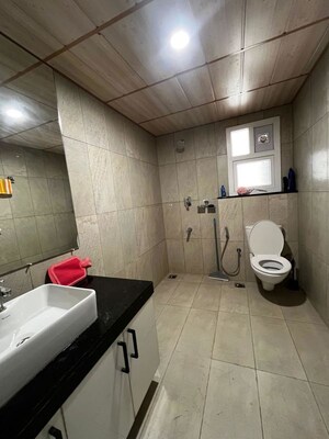 Bathroom in 3.5 BHK Apartment at Prestige High Fields, Gachibowli – for Rent