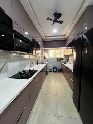 Kitchen in 3.5 BHK Apartment at Prestige High Fields, Gachibowli – for Rent