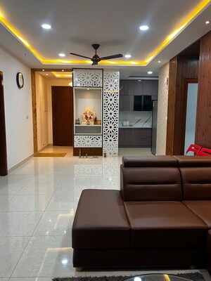 Living Room in 3.5 BHK Apartment at Prestige High Fields, Gachibowli – for Rent