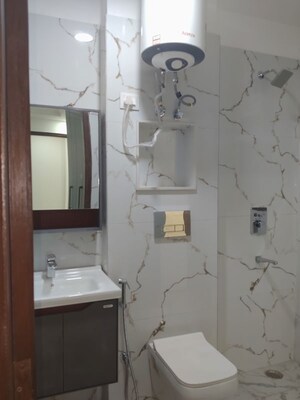 Bathroom in 3 BHK Builder Floor at Chattarpur – for Sale