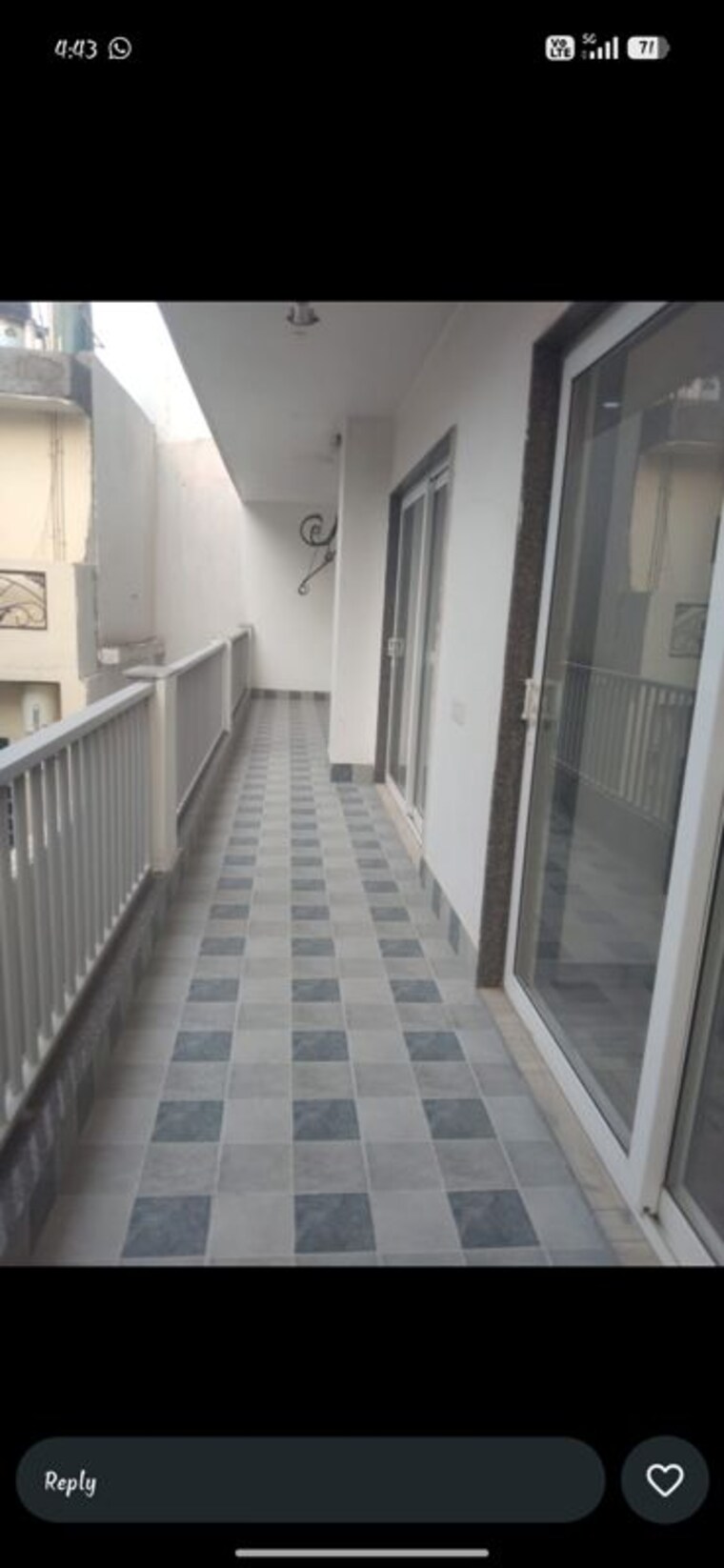 Balcony, sector 19 4 Bedroom 350 Sq.Yd. Builder Floor In Sector 19 Faridabad 10220330