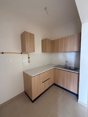 Kitchen in 2.5 BHK Apartment at Bhartiya Nikoo Homes, Thanisandra Main Road – for Rent