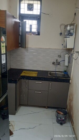 Kitchen in 1 BHK Builder Floor at Vipul Square, Sushant Lok I – for Rent