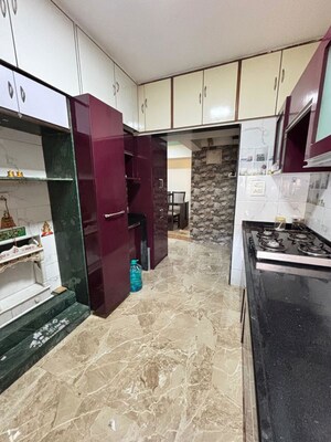 Kitchen in 1 BHK Apartment at Sudarshan Sky Garden, Ghodbunder Road – for Rent