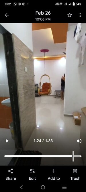 Bathroom in 1 BHK Apartment at Ace Enclave, Ghodbunder Road – for Rent