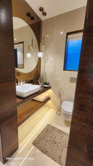 Bathroom in 3 BHK Apartment at Shapoorji Pallonji Alpine 2, Kandivali East – for Sale