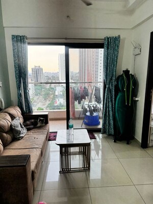 Living Room in 1 BHK Apartment at Duville Riverdale Suites, Kharadi – for Rent