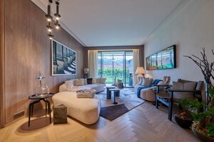 Living Room in 4 BHK Apartment at Tribeca Yoo One, Nibm – for Sale