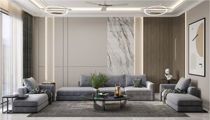 Living Room in 4 BHK Builder Floor at Sector 46 – for Sale