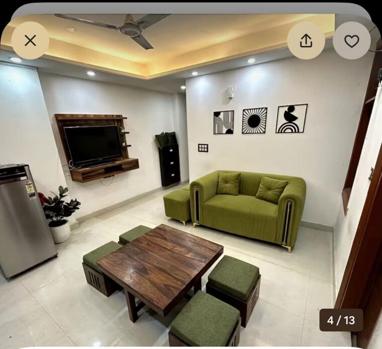 Living Room, saket 2 Bedroom 800 Sq.Ft. Builder Floor In Saket Delhi 10220757