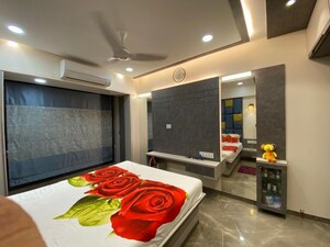 Bedroom in 2 BHK Apartment at Group Seven Rushi Heights, Goregaon East – for Rent