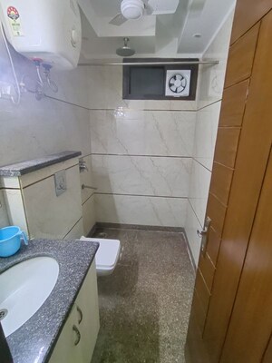 Bathroom in 2 BHK Builder Floor at Malviya Nagar – for Rent