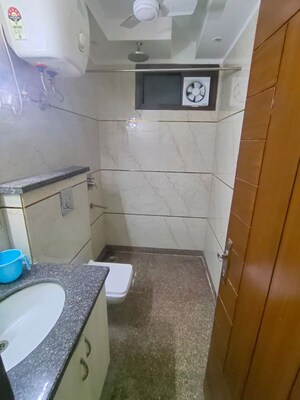 Bathroom in 2 BHK Builder Floor at Malviya Nagar – for Rent