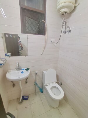 Bathroom in 2 BHK Builder Floor at Malviya Nagar – for Rent
