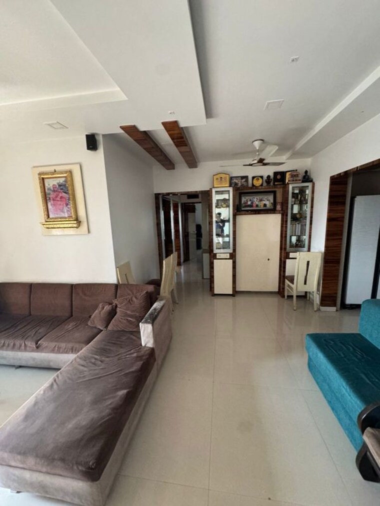 Living Room, shree-ambika-heritage 3 Bedroom 1500 Sq.Ft. Apartment In Kharghar Navi Mumbai 10220953