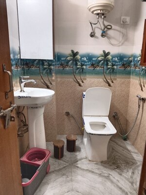 Bathroom in 1 RK Apartment at Panchsheel Vihar – for Rent
