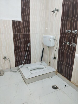 Bathroom in 3 BHK Apartment at Panchsheel Vihar – for Rent