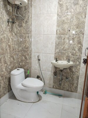 Bathroom in 3 BHK Apartment at Panchsheel Vihar – for Rent