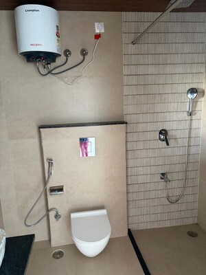 Bathroom in 3 BHK Apartment at Okay Plus Anand, Ashok Nagar – for Rent