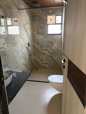 Bathroom in 3 BHK Apartment at Okay Plus Anand, Ashok Nagar – for Rent