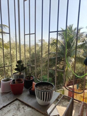 Balcony in 2 BHK Apartment at Shree Chintamani CHS, Natu Paranjpe Colony – for Rent