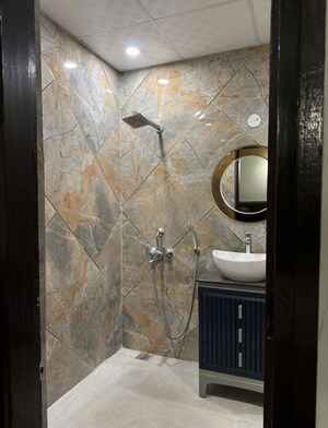 Bathroom in 3 BHK Apartment at AVJ Heightss, Zeta I Greater Noida – for Rent