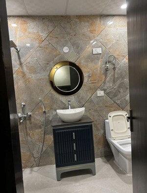 Bathroom in 3 BHK Apartment at AVJ Heightss, Zeta I Greater Noida – for Rent