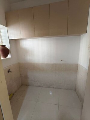 Bathroom in 2 BHK Apartment at Vamsiram Jyothi Cosmos, Hi Tech City – for Rent