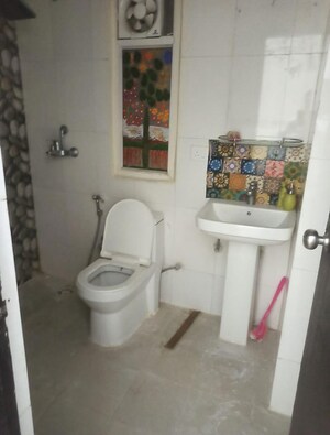 Bathroom in 3 BHK Apartment at AVJ Heightss, Zeta I Greater Noida – for Rent