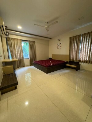 Living Room in 4 BHK Apartment at Lunawat 9 Abhimanshri, Aundh – for Rent