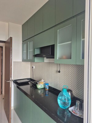 Kitchen in 2 BHK Apartment at Lodha Amara, Kolshet Road – for Rent