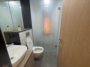 Bathroom in 2 BHK Apartment at Lodha Vista, Lower Parel – for Rent