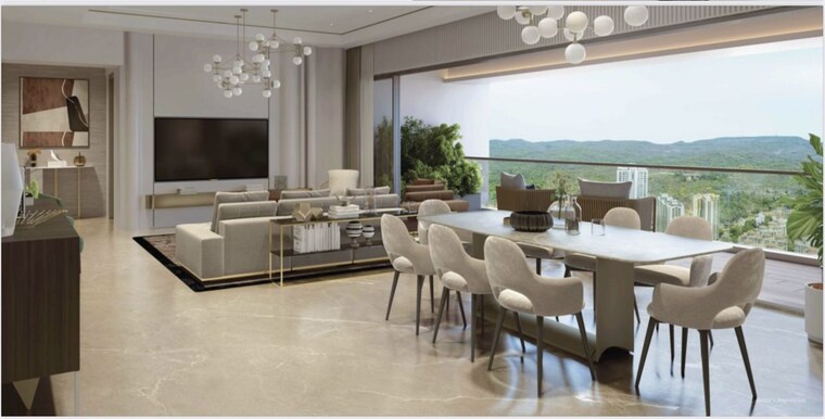 Hall, viceroy-prive 6 Bedroom 3368 Sq.Ft. Penthouse In Kandivali East Mumbai 10221786