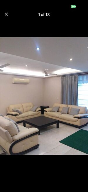 Living Room in 3 BHK Apartment at Jor Bagh – for Rent
