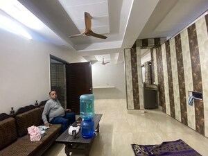 Living Room in 3 BHK Builder Floor at Palm Residency Chhatarpur, Chattarpur – for Rent
