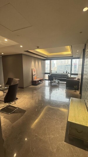 Living Room in 4 BHK Apartment at Lodha Trump Tower, Worli – for Rent