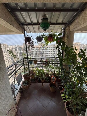 Balcony in 1.5 BHK Apartment at Bramha Skycity Apartment, Dhanori – for Rent