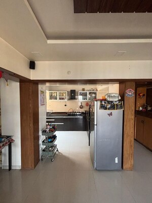 Kitchen in 1.5 BHK Apartment at Bramha Skycity Apartment, Dhanori – for Rent