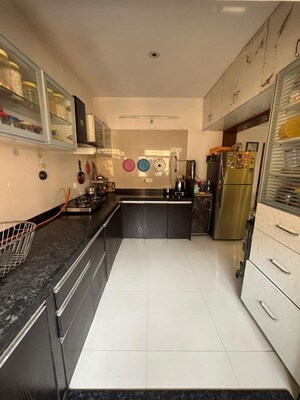 Kitchen in 1.5 BHK Apartment at Bramha Skycity Apartment, Dhanori – for Rent