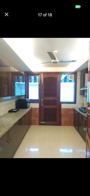 Living Room in 4 BHK Apartment at Vasant Vihar – for Rent