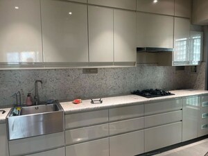 Kitchen in 3 BHK Apartment at Lodha World View, Worli – for Rent