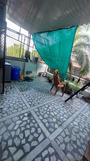 Balcony in 2 BHK Builder Floor at Greater Kailash I – for Rent